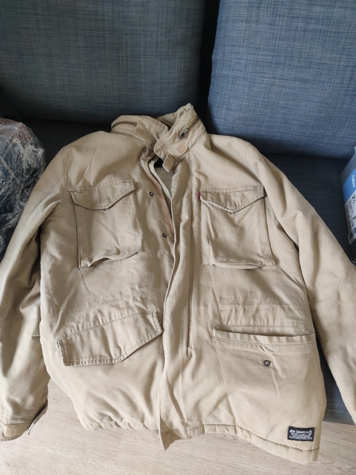 Levi Strauss heren parka, polyester, maat S (valt als M), Maat 48/50 (M), Ophalen of Verzenden, Zo goed als nieuw, Levi Strauss