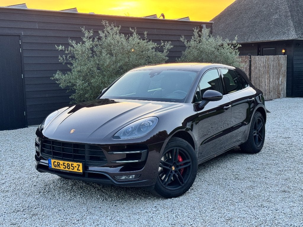 Porsche Macan 3.6 Turbo Mahonie Bruin, Auto's, Porsche, Automaat, Bruin, 120 €/maand, Vierwielaandrijving