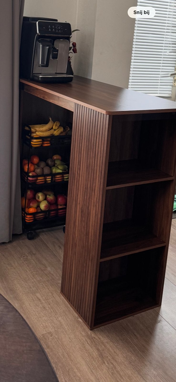 Bartafel, Ophalen, Met plank(en), 100 tot 150 cm, Nieuw