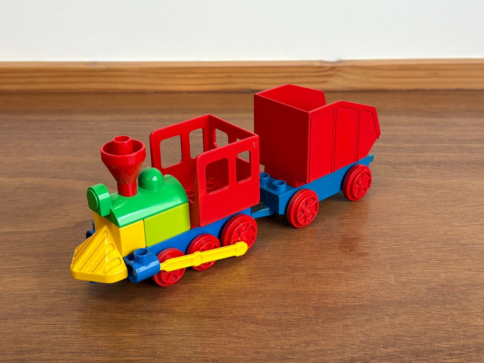 Duplo duwtrein met wagon 4, Ophalen of Verzenden, Zo goed als nieuw, Duplo