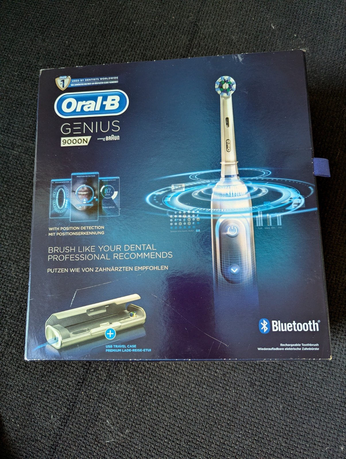 Oral-B Genius 9000N Elektrische Tandenborstel met Bluetooth, Ophalen of Verzenden, Zo goed als nieuw