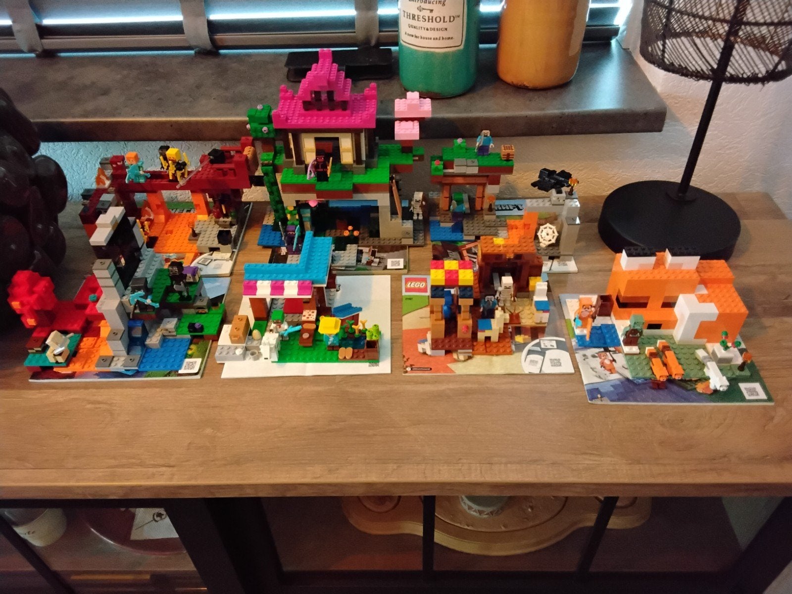 7 MINECRAFT sets met boekje, Ophalen of Verzenden, Gebruikt