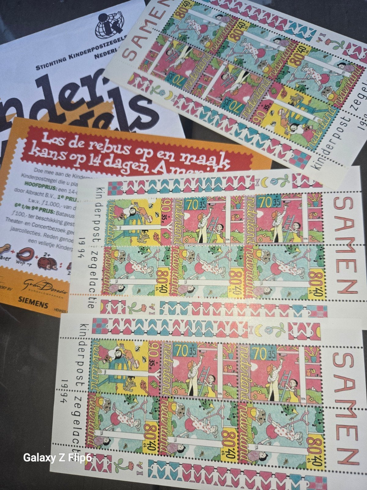 Kinderpostzegels Nederland 1994 - Ongebruikt vel, Ophalen of Verzenden, Na 1940, Postfris