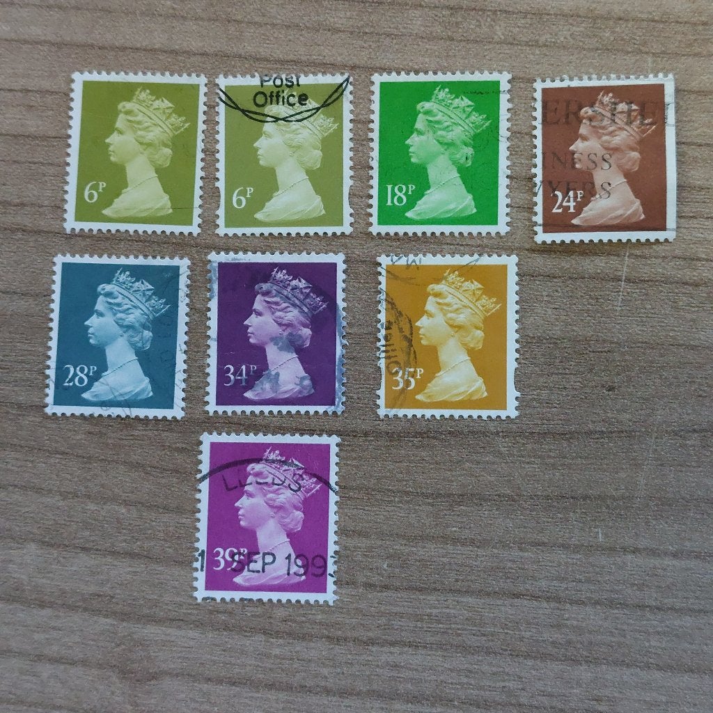 Engeland 1991  Frankeer Mi 1355 - 1362, Postzegels en Munten, Postzegels | Europa | UK, Ophalen of Verzenden, Gestempeld