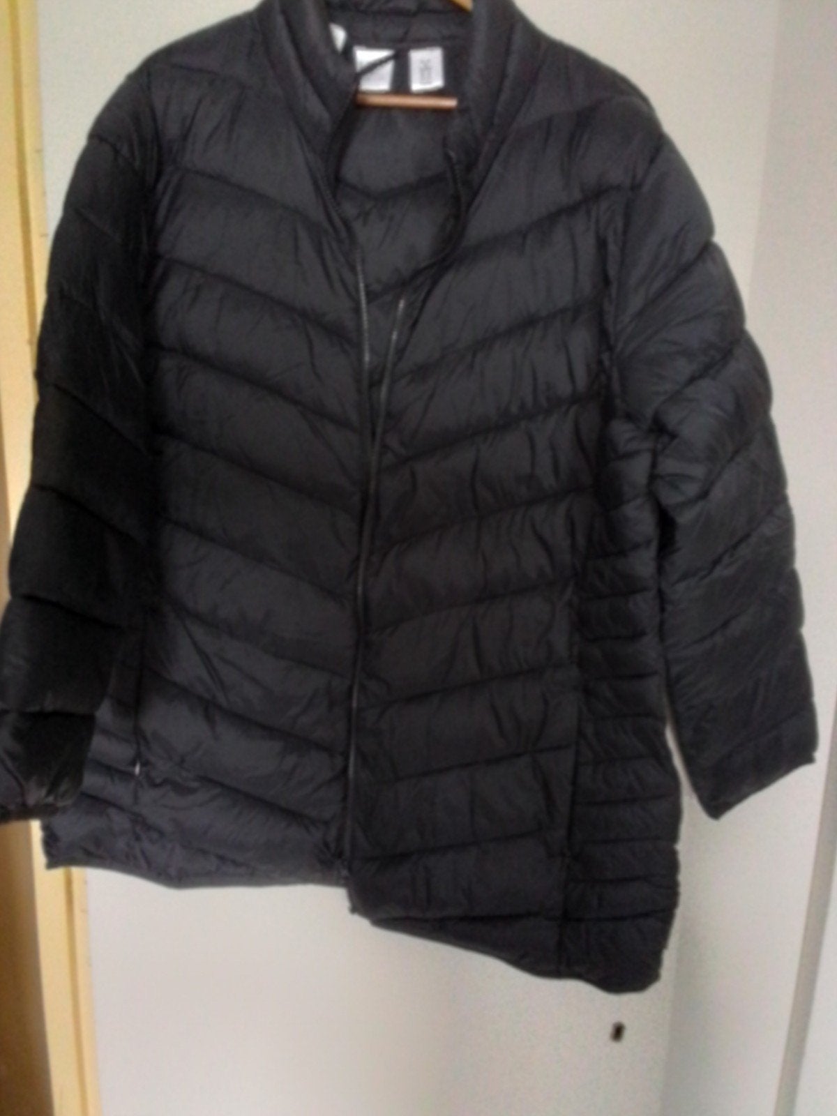 zwarte  damesjas, Kleding | Dames, Jassen | Winter, Ophalen, Zo goed als nieuw, Maat 46/48 (XL) of groter, Zwart