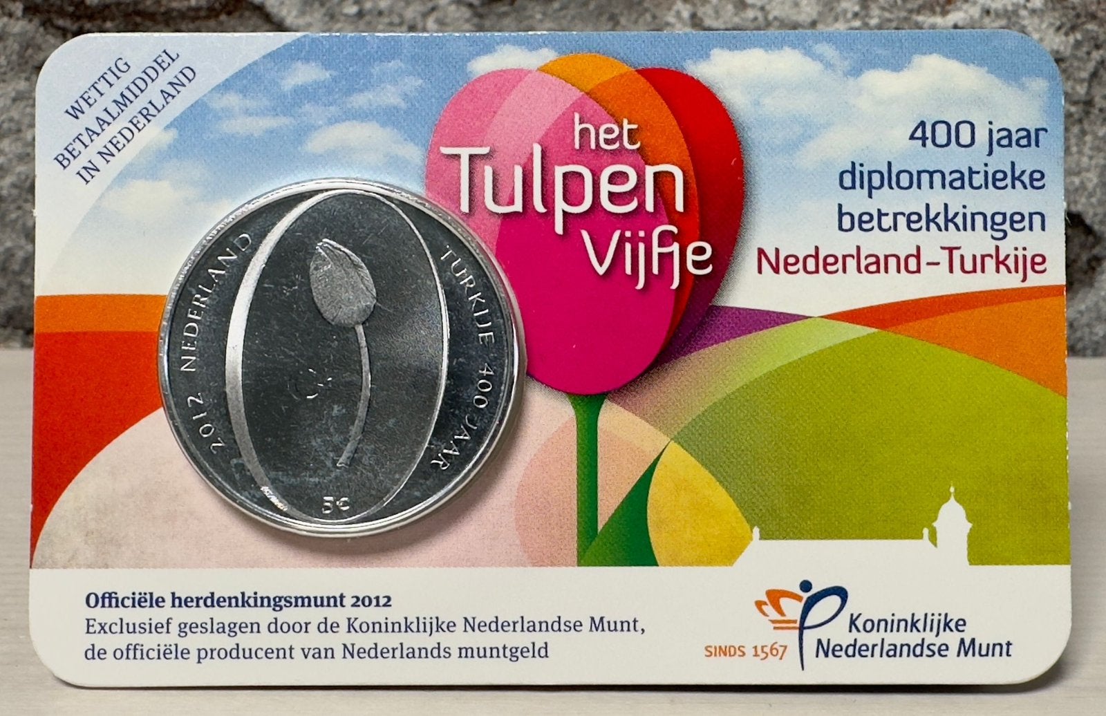 Het Tulpen vijfje UNC coincard, Postzegels en Munten, Munten | Nederland, Ophalen of Verzenden, Koningin Beatrix, Euro's