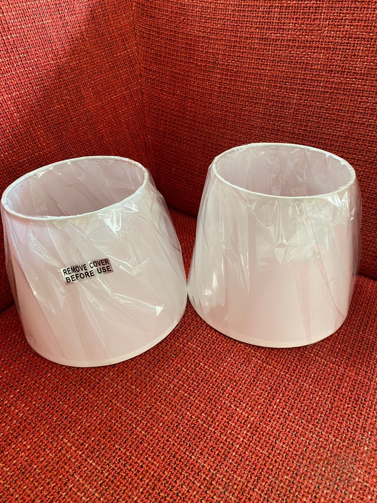 nieuw: 2 lampenkapjes wit, Huis en Inrichting, Lampen | Lampenkappen, Overige typen, Wit, Nieuw, Ophalen of Verzenden