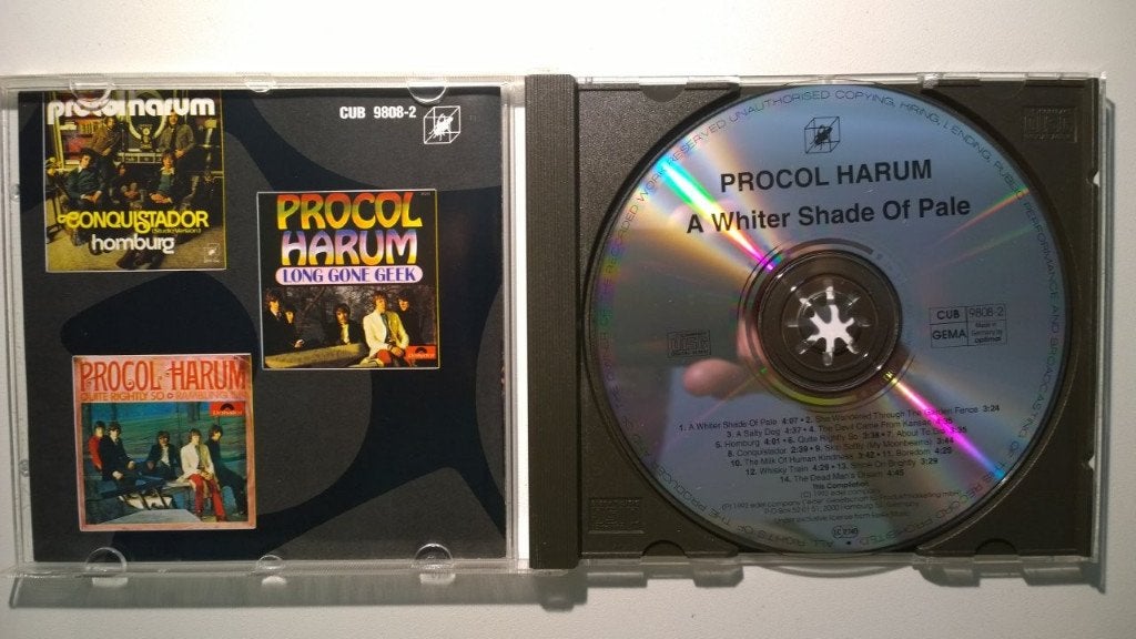 Procol Harum - A Whiter Shade Of Pale, Ophalen of Verzenden, Zo goed als nieuw, Poprock
