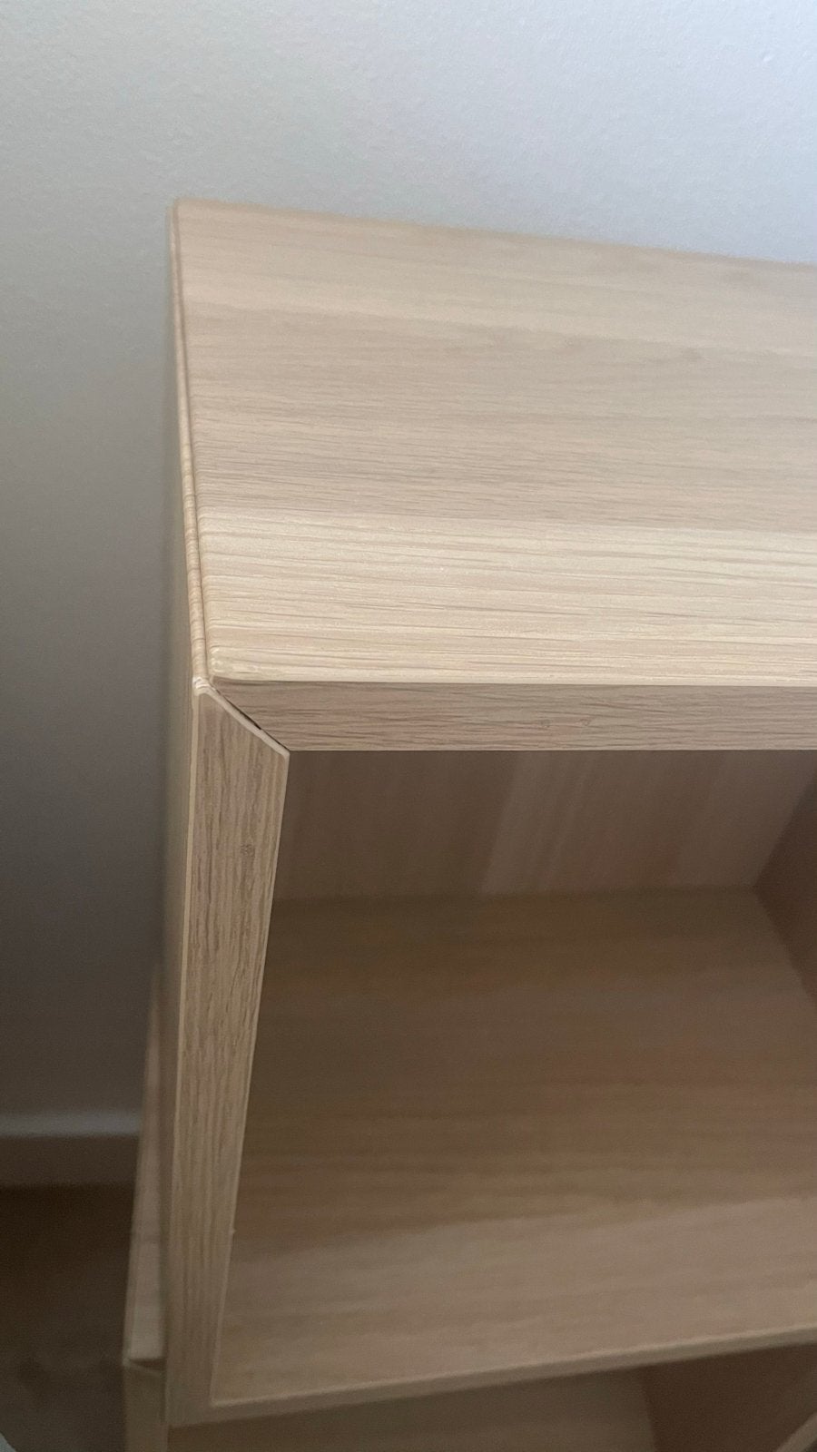 2x IKEA Eket kastje - wit gelazuurd eikeneffect, Ophalen, Gebruikt