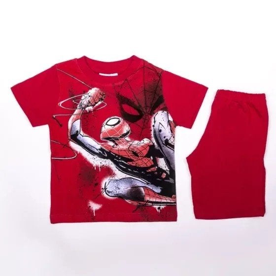 Spiderman zomerset maat 128, Ophalen of Verzenden, Zo goed als nieuw, Jongen, Nacht- of Onderkleding
