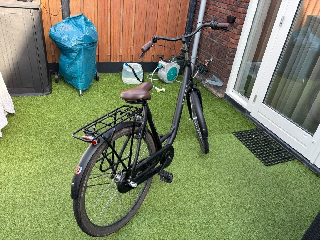 Foto 3 van Fiets Crown Rio Plus D53 stadsfiets – mat zwart maat 53