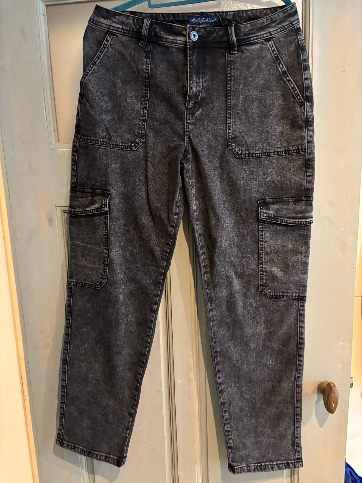 Nieuwe zwarte cargo jeans, Ophalen of Verzenden, Nieuw, Zwart, Lang