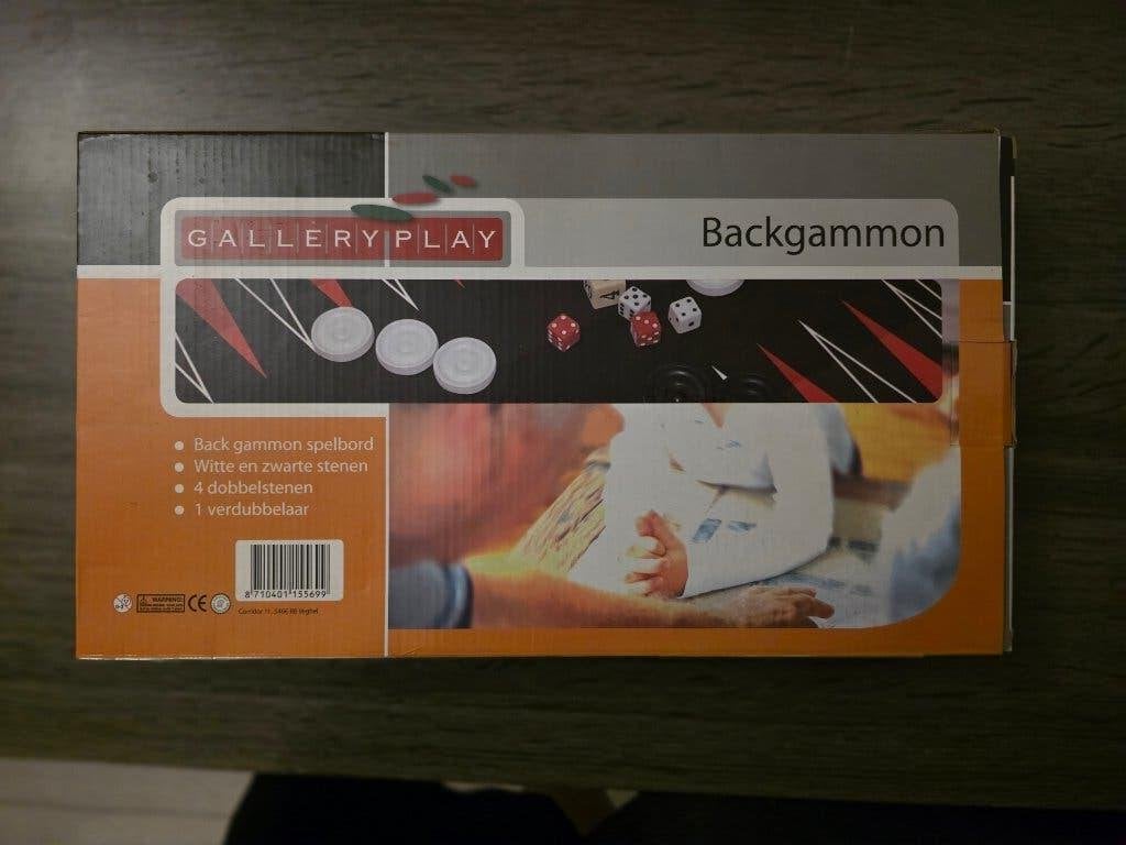 Spel Backgammon (nieuw), Ophalen of Verzenden, Zo goed als nieuw, Gallery Play