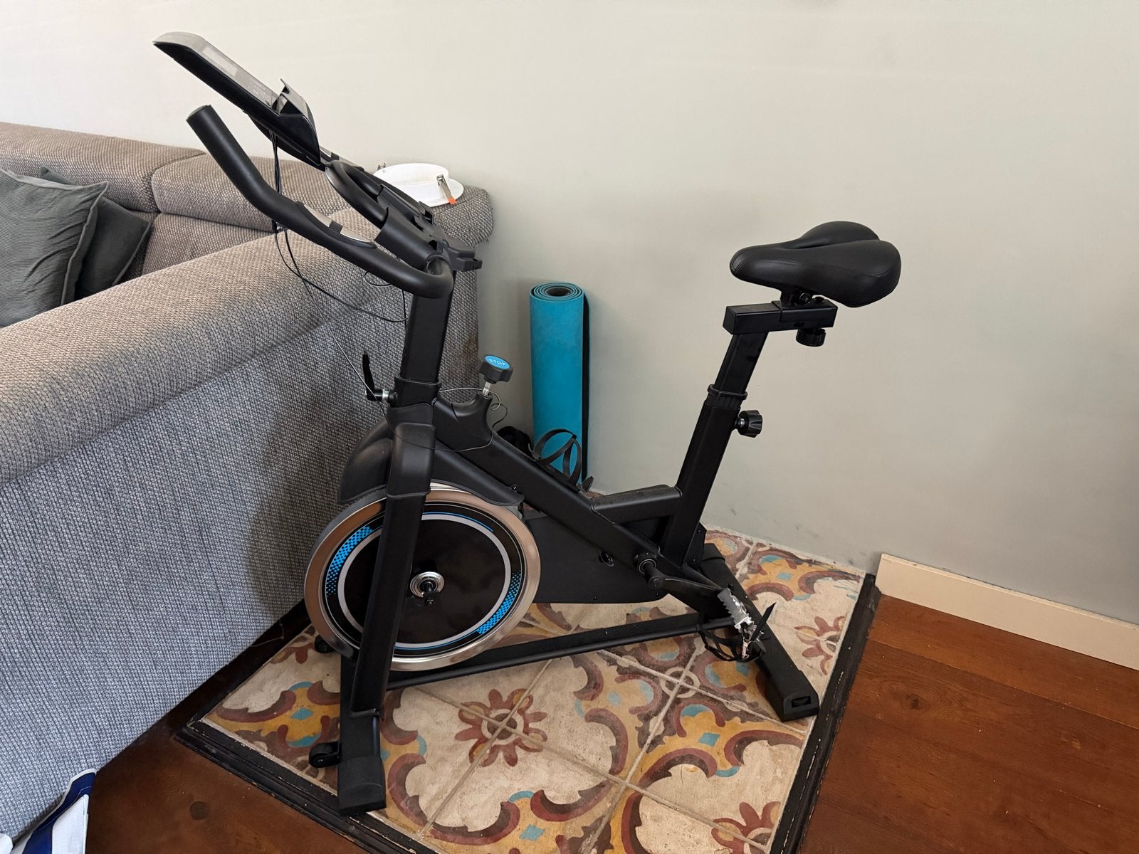 Zo goed als nieuwe spinningfiets met display, Ophalen, Spinningfiets, Zo goed als nieuw, Metaal