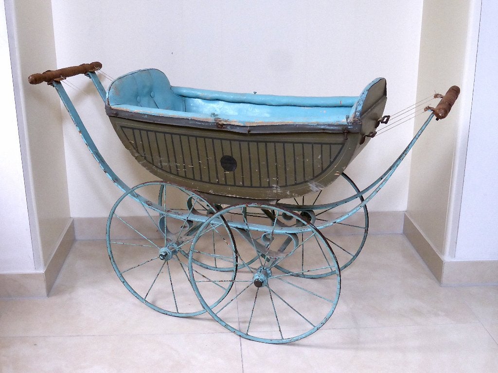 Fantastische antieke poppenwagen E. André, Bruxelles, Ophalen