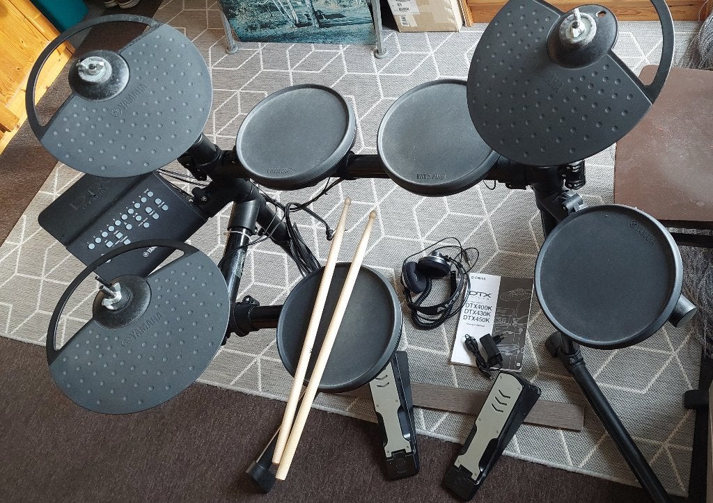 e-drumstel Yamaha DTX400K, Muziek en Instrumenten, Drumstellen en Slagwerk, Ophalen, Gebruikt, Yamaha, Elektronisch