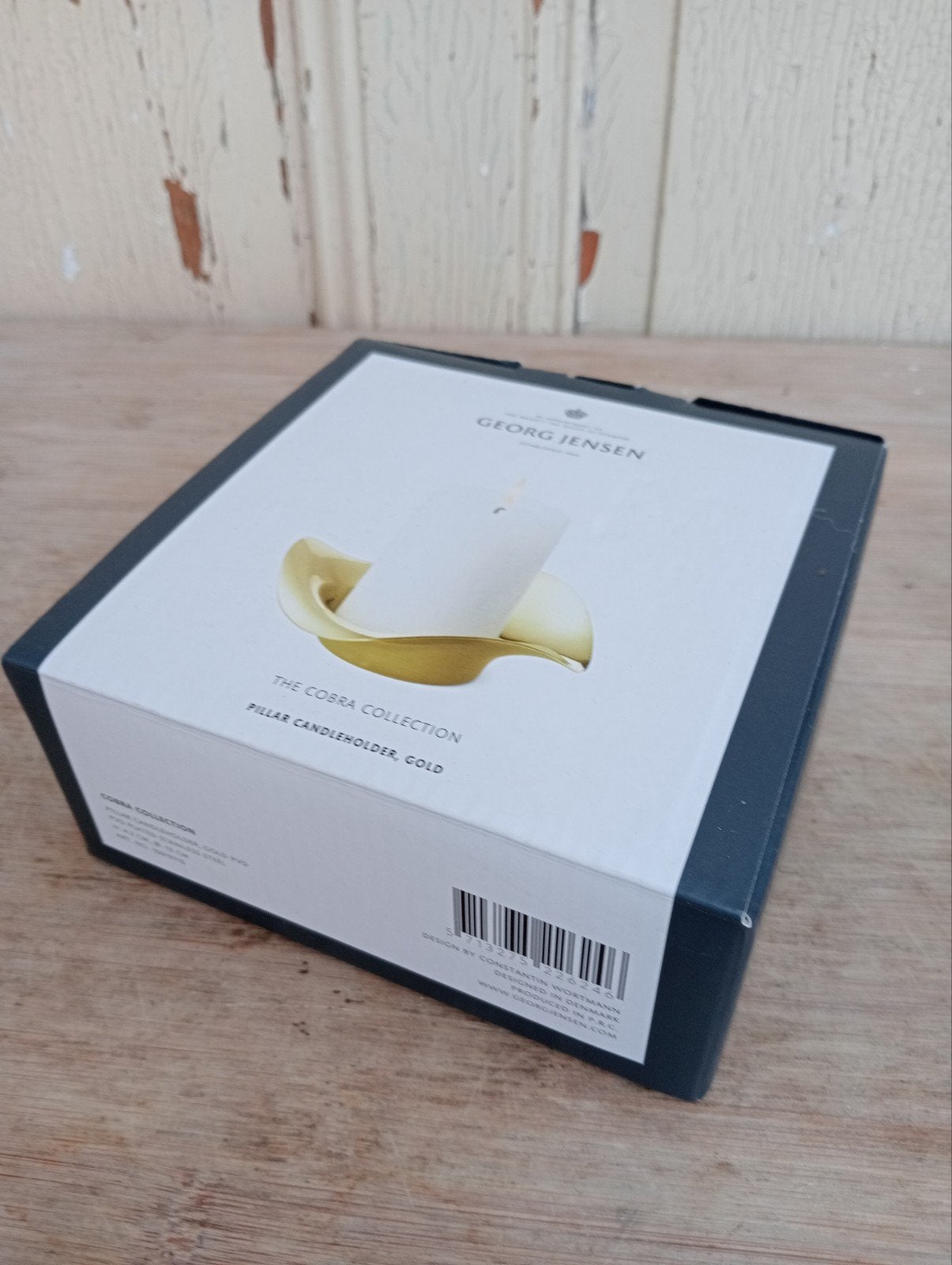 Georg Jensen Cobra Waxinelichthouder Goudkleurig Nieuw, Antiek en Kunst, Ophalen of Verzenden