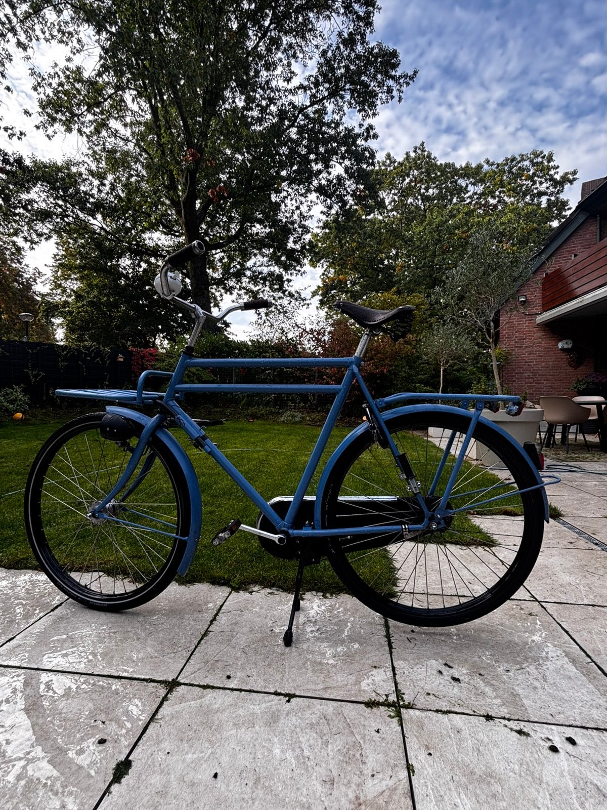 Azor transportfiets heren 65 cm – Brooks zadel, Terugtraprem, Gebruikt, 65 cm of meer, Ophalen