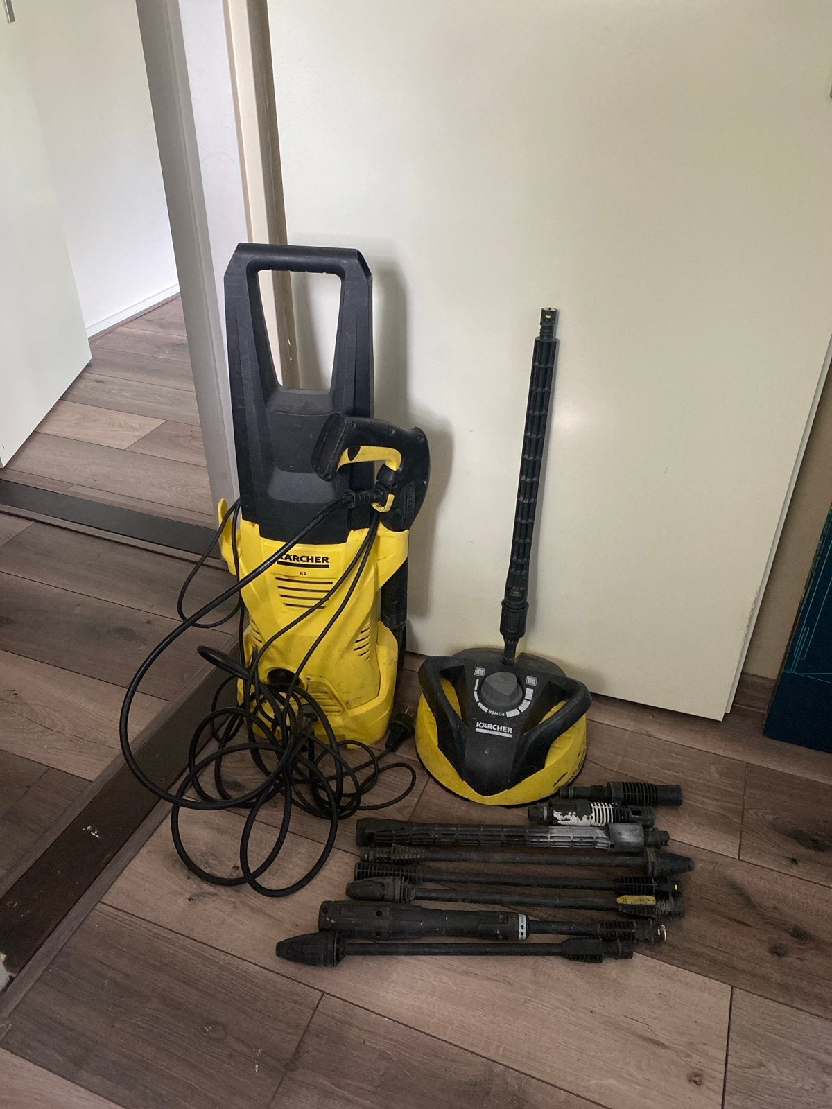 Karcher hogedrukreiniger met terrasreiniger en accessoires, Tuin en Terras, Ophalen, Gebruikt, Elektrisch