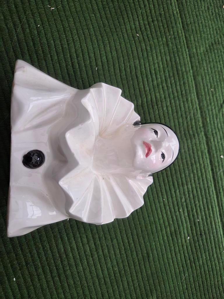 Vintage Pierrot vaas/wanddecoratie, Antiek en Kunst, Ophalen of Verzenden