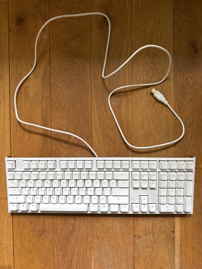 Ducky keyboard met cherry brown switches, Computers en Software, Toetsenborden, Ophalen, Qwerty, Gebruikt, Bedraad