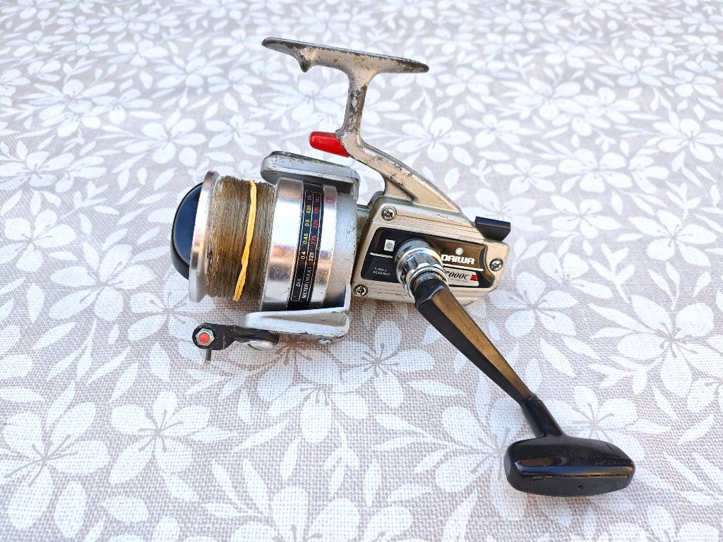 Daiwa 7000C (7000 C) Zeemolen Silver Serie # vintage, Ophalen of Verzenden, Gebruikt, Molen