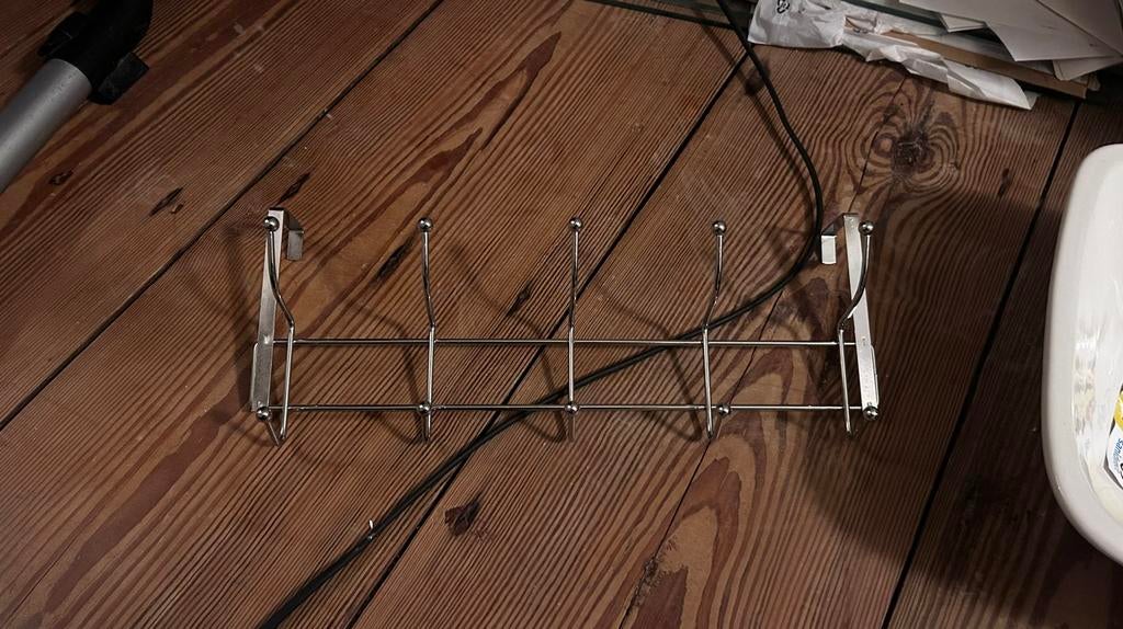 Handig kapstokje voor over de deur met 5 dubbele haken, Ophalen, Gebruikt, Overige typen, Minder dan 100 cm