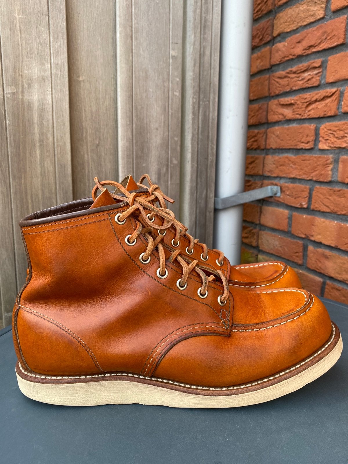 Red Wing 9875 Irish Setter moc toe Ltd. Ed. US9,5D/EU43, Bruin, Boots, Ophalen of Verzenden, Gedragen