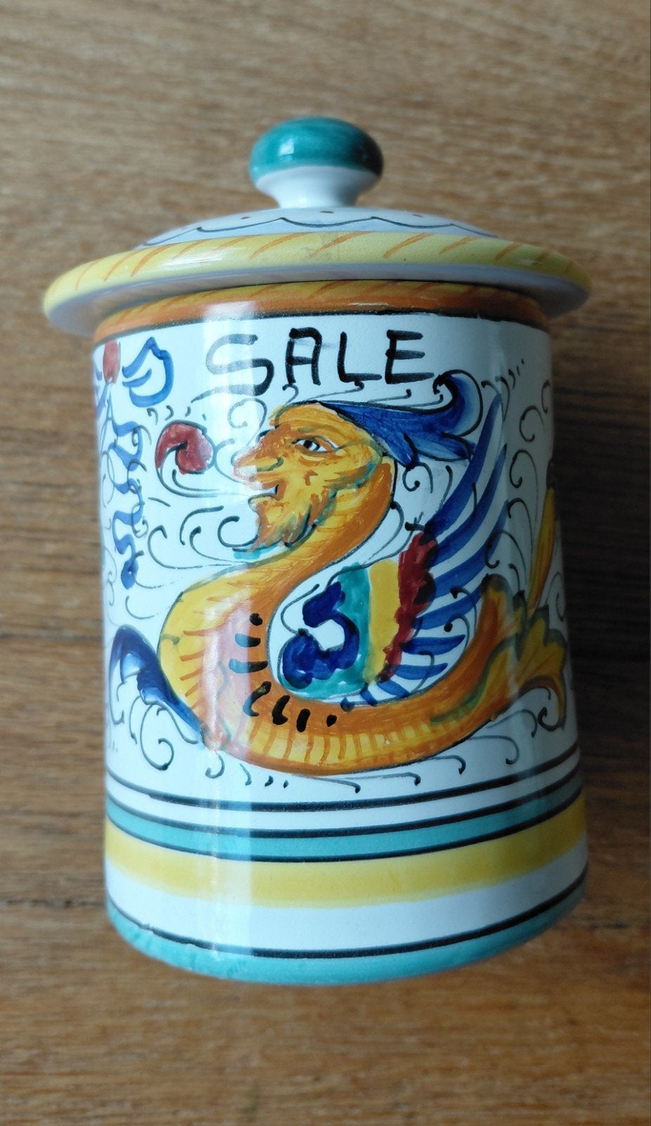 Vintage Deruta Italiaanse Majolica Pot met Deksel, Antiek en Kunst, Ophalen of Verzenden