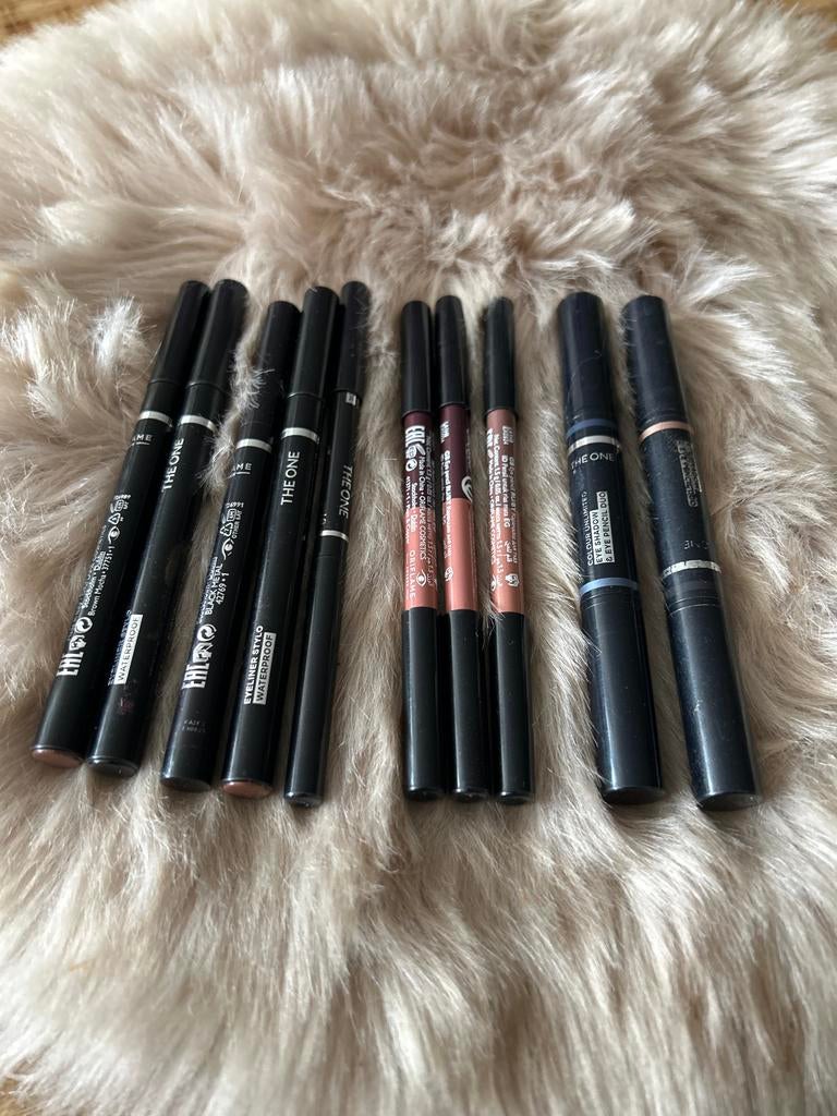 Make-up set: The One Eyeliner, Lip Pencil & Oogschaduw, Gebruikt, Ophalen of Verzenden, Make-up, Overige kleuren
