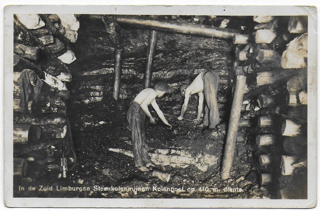 Limburg Steenkolenmijnen Ansichtkaart uit 1947 (B7537 ), Ophalen of Verzenden, 1940 tot 1960, Gelopen, Limburg