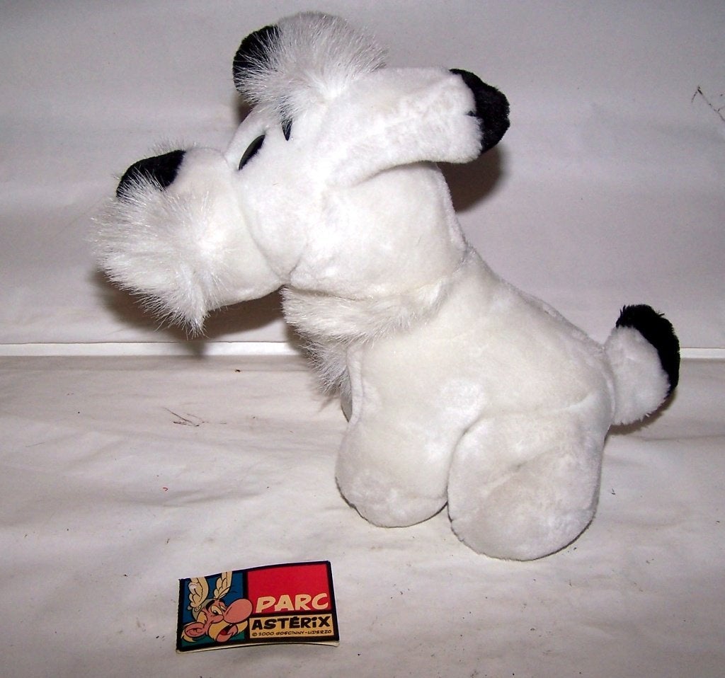 Idéfix knuffel. Parc Asterix. Nieuw., Ophalen of Verzenden, Kuifje, Nieuw, Beeldje of Figuurtje