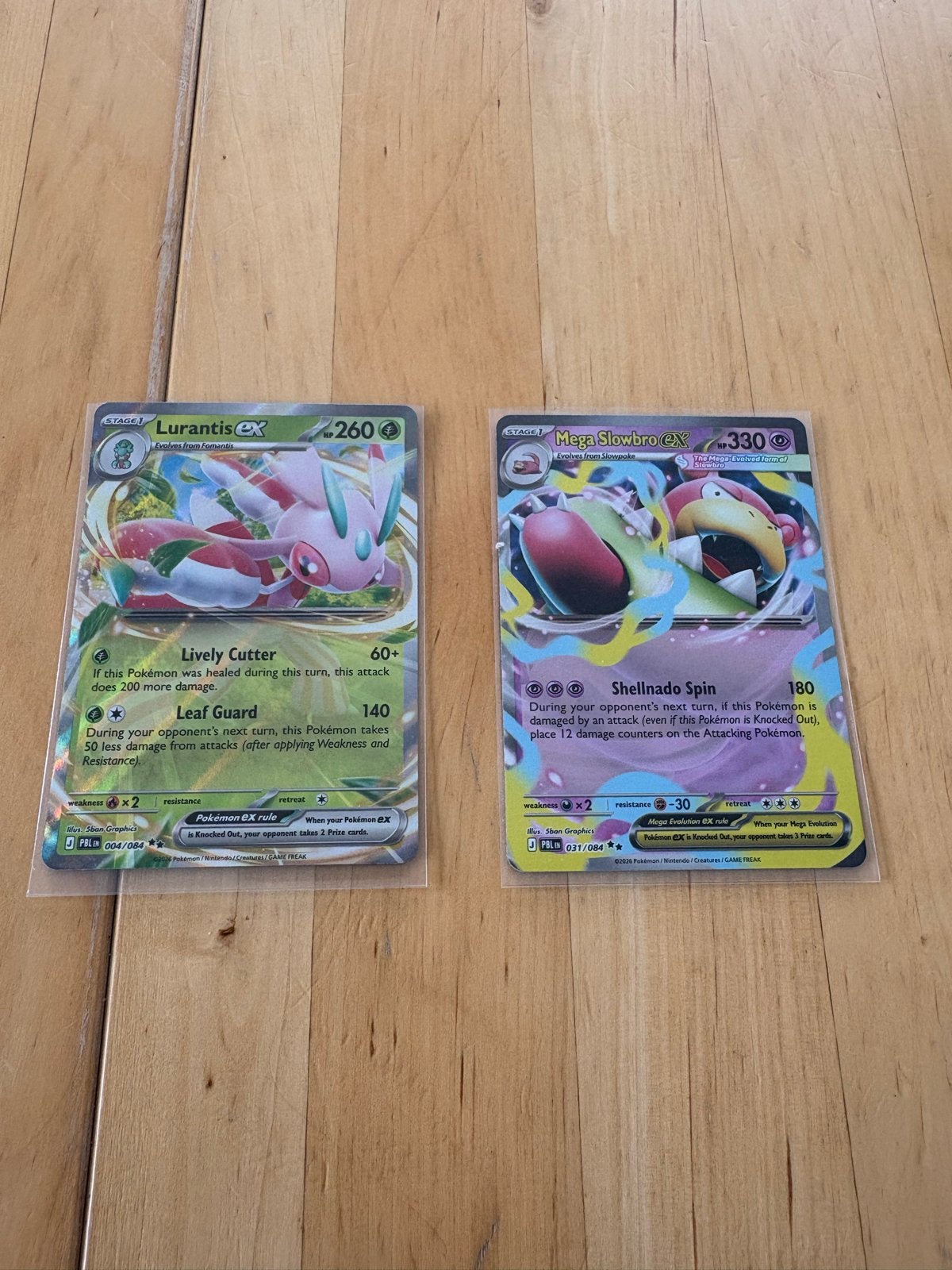 Mega Slowbro EX & Lurantis EX Pokémon kaarten, Ophalen, Zo goed als nieuw, Meerdere kaarten