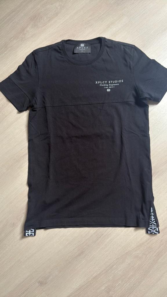 XPLCT TSHIRT MAAT S ZWART BLACK, Ophalen of Verzenden, Zo goed als nieuw, Zwart