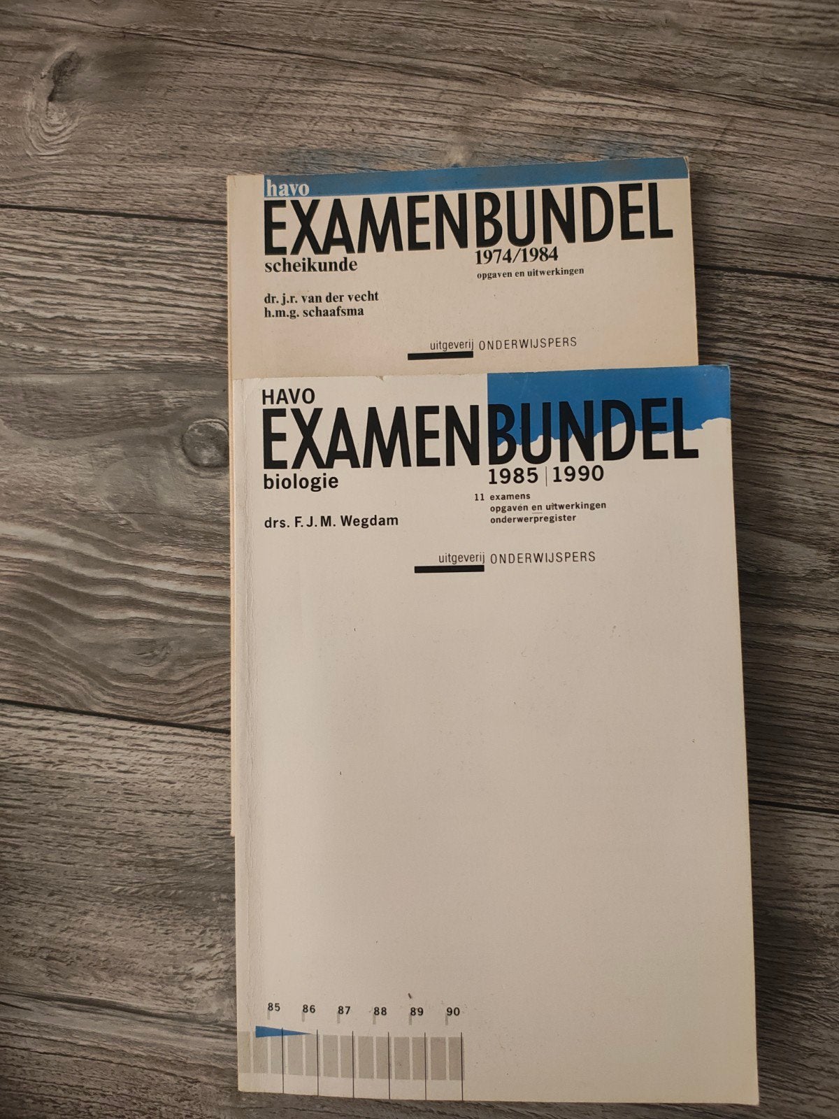 Examenbundels HAVO Biologie & Scheikunde jaren '80, Gelezen, Biologie, HAVO, Ophalen of Verzenden