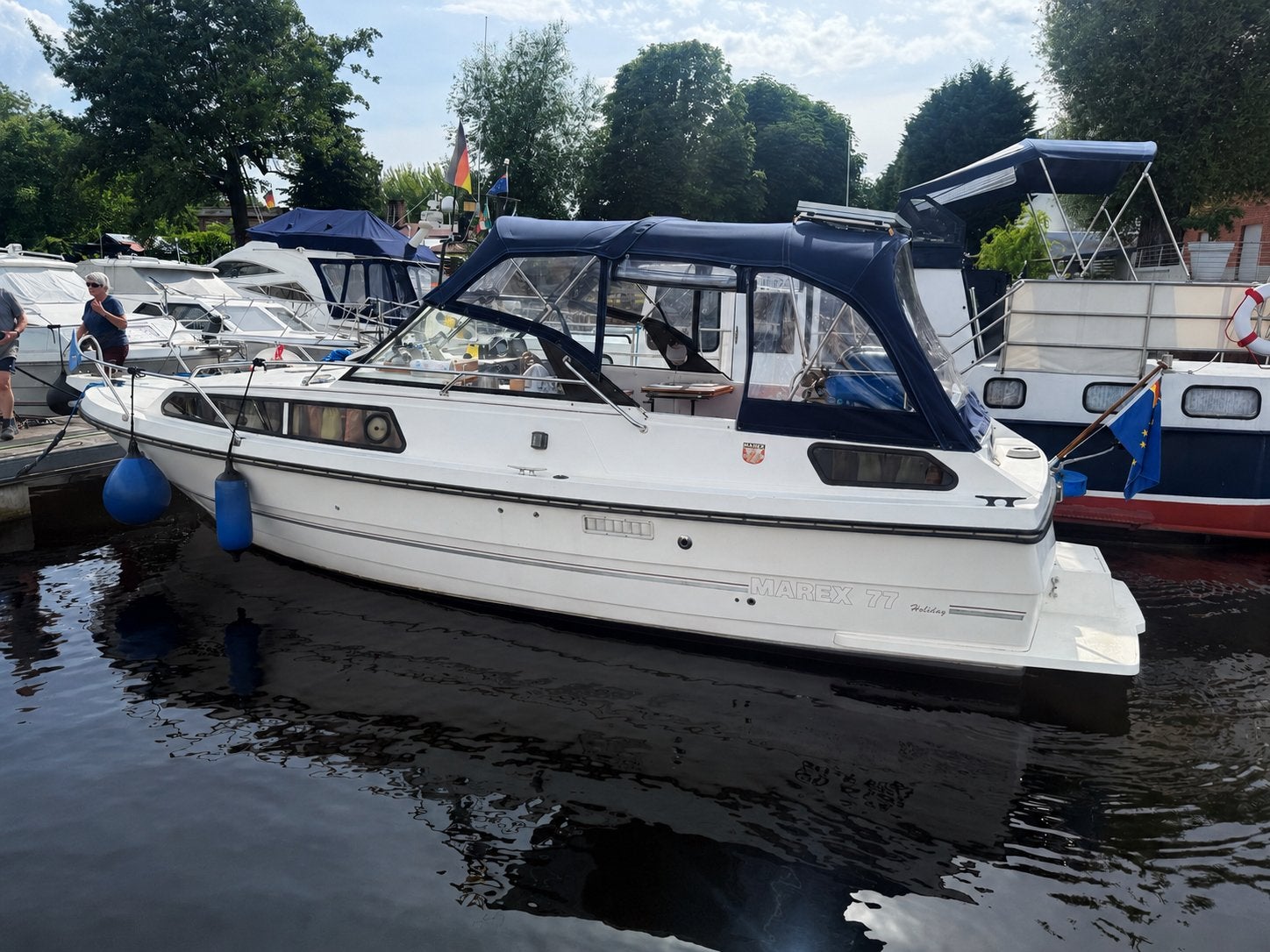 Marex 77 Holiday Noorse Motor boot Yanmar 88 pk Diesel 1990, Watersport en Boten, Gebruikt, Marex, 1.85 meter, 50 cm