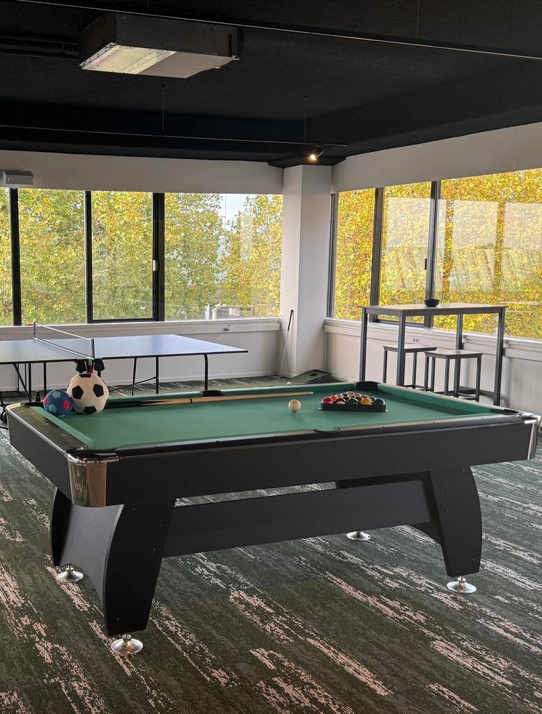 Pooltafel met alle atributen, Ophalen, Zo goed als nieuw, Pooltafel