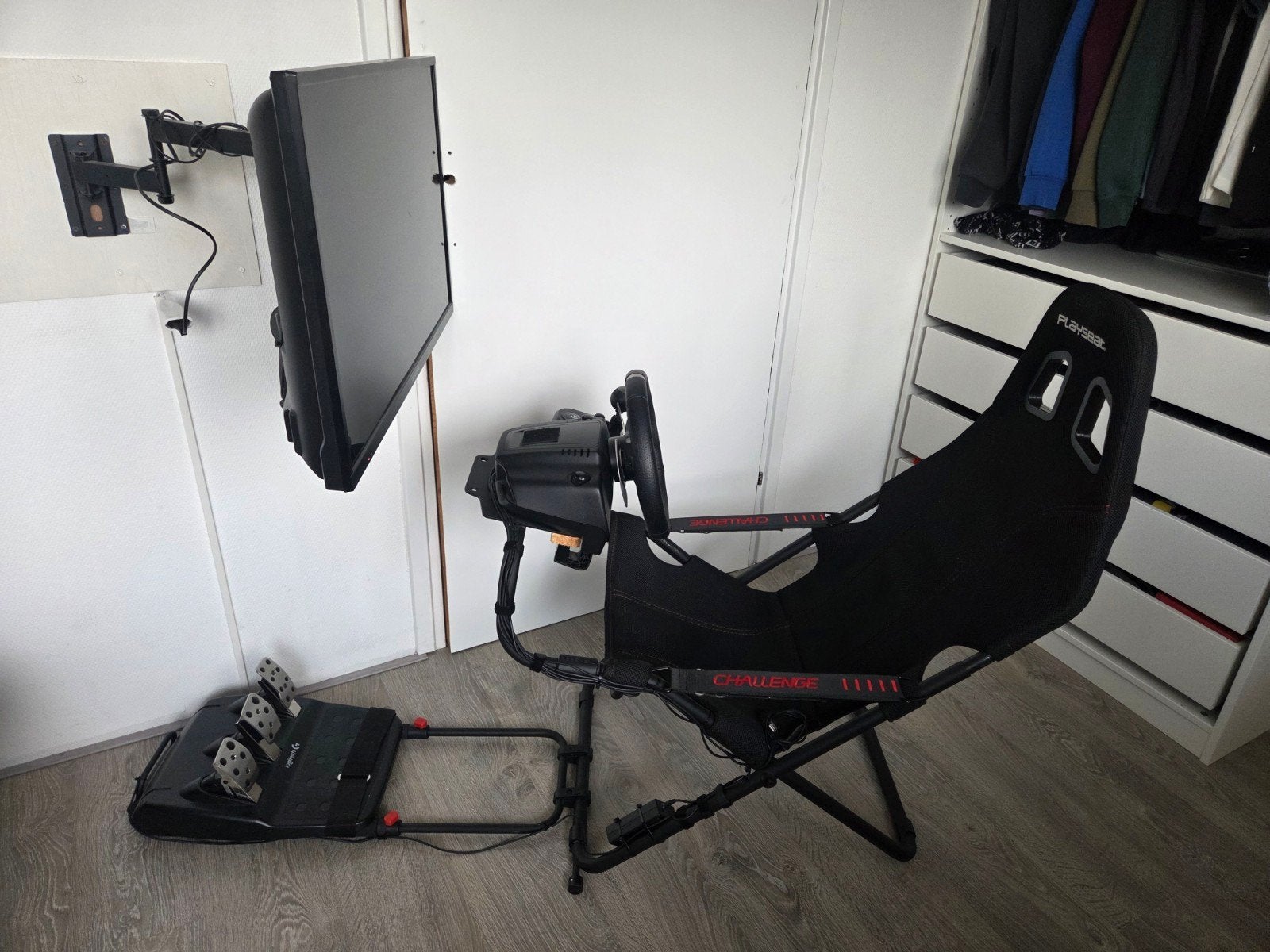 Playseat Challenge + Logitech G920 + Shifter, Ophalen, Racestoel, Zo goed als nieuw, Verstelbaar