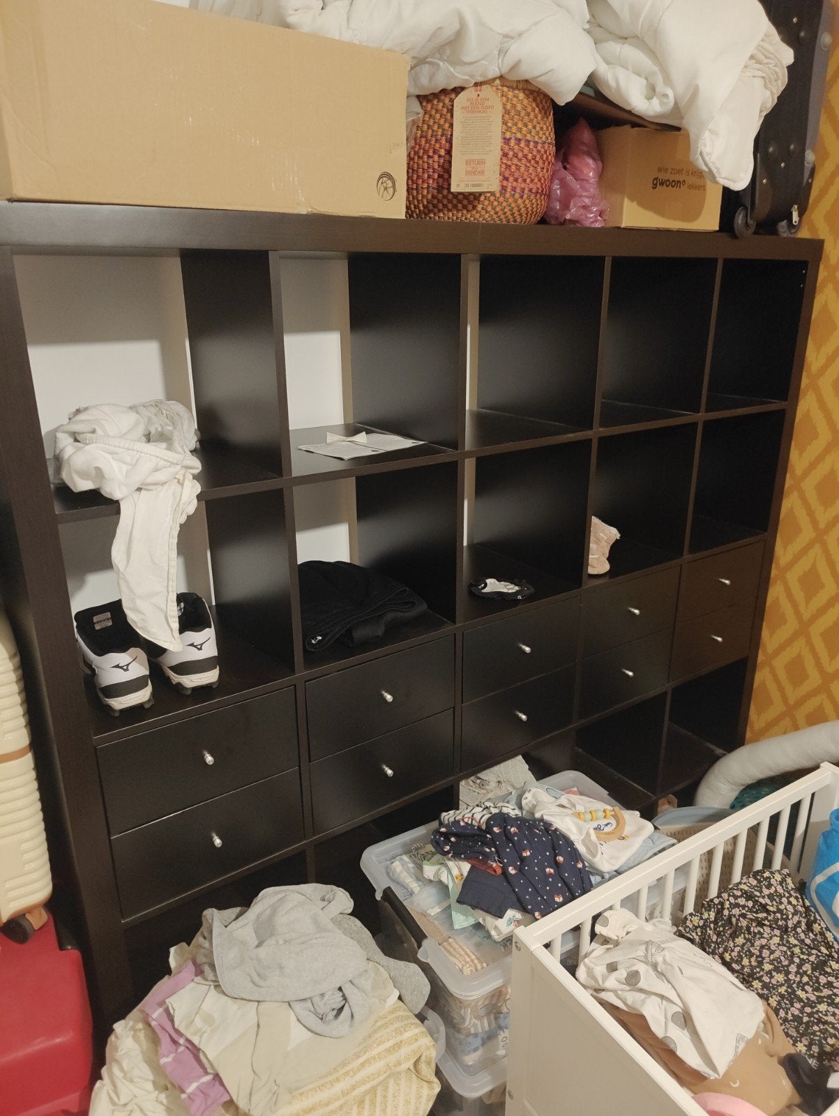 Ikea Expedit (voorloper Kallax) 5x5 vakkenkast met 10 lades, Ophalen