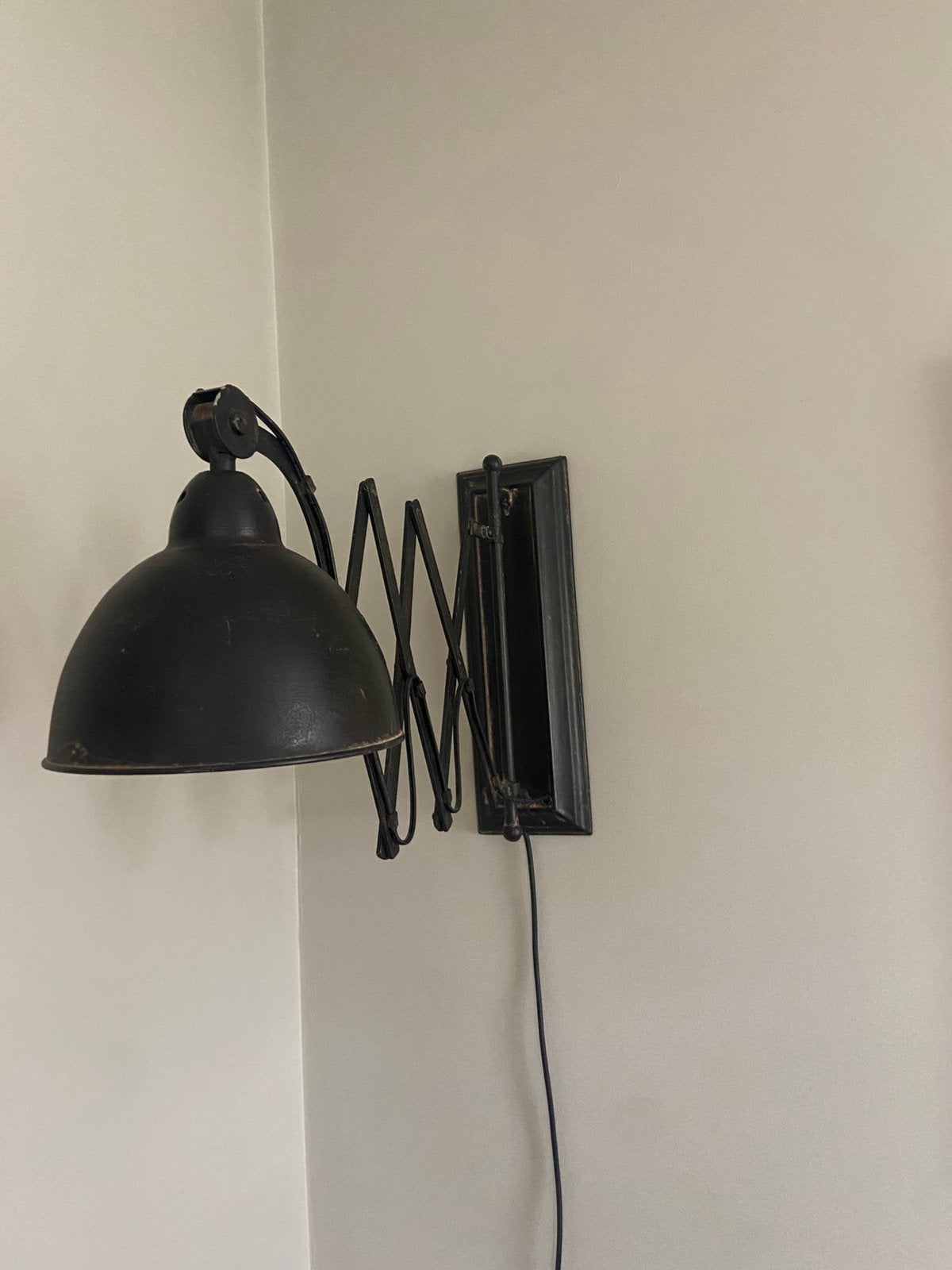 Brocante* schaarlamp, Huis en Inrichting, Ophalen, Gebruikt