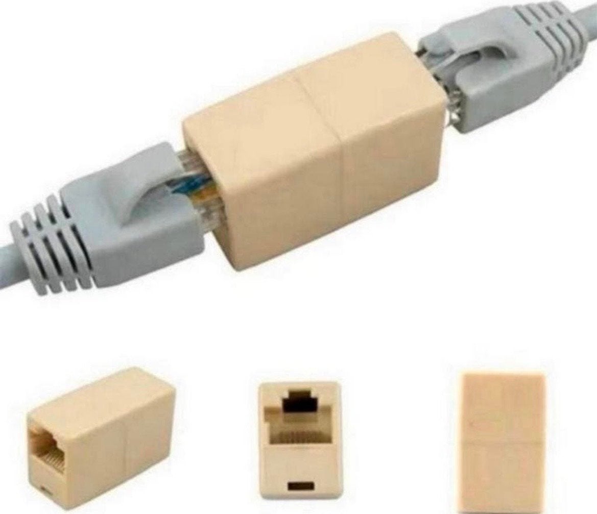 RJ45 Ethernet Netwerk Kabel Verlengstuk Koppeling, Computers en Software, Pc- en Netwerkkabels, Ophalen of Verzenden, Nieuw