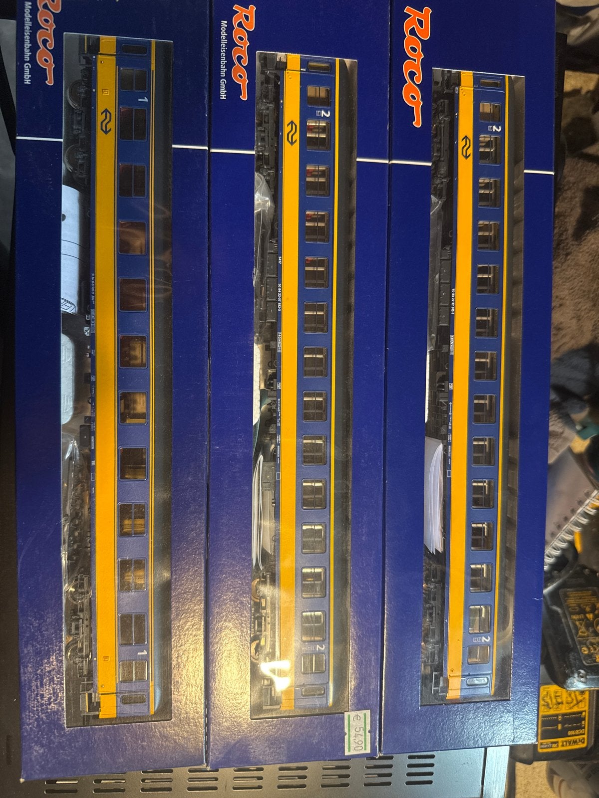 Roco NS Intercity Rijtuigen Set (3 stuks), Ophalen, NS, Roco, Nieuw
