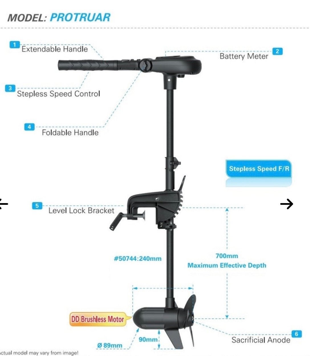 Haswing Protruar 1.0 12V Elektromotor -Niew, Watersport en Boten, Ophalen, Nieuw