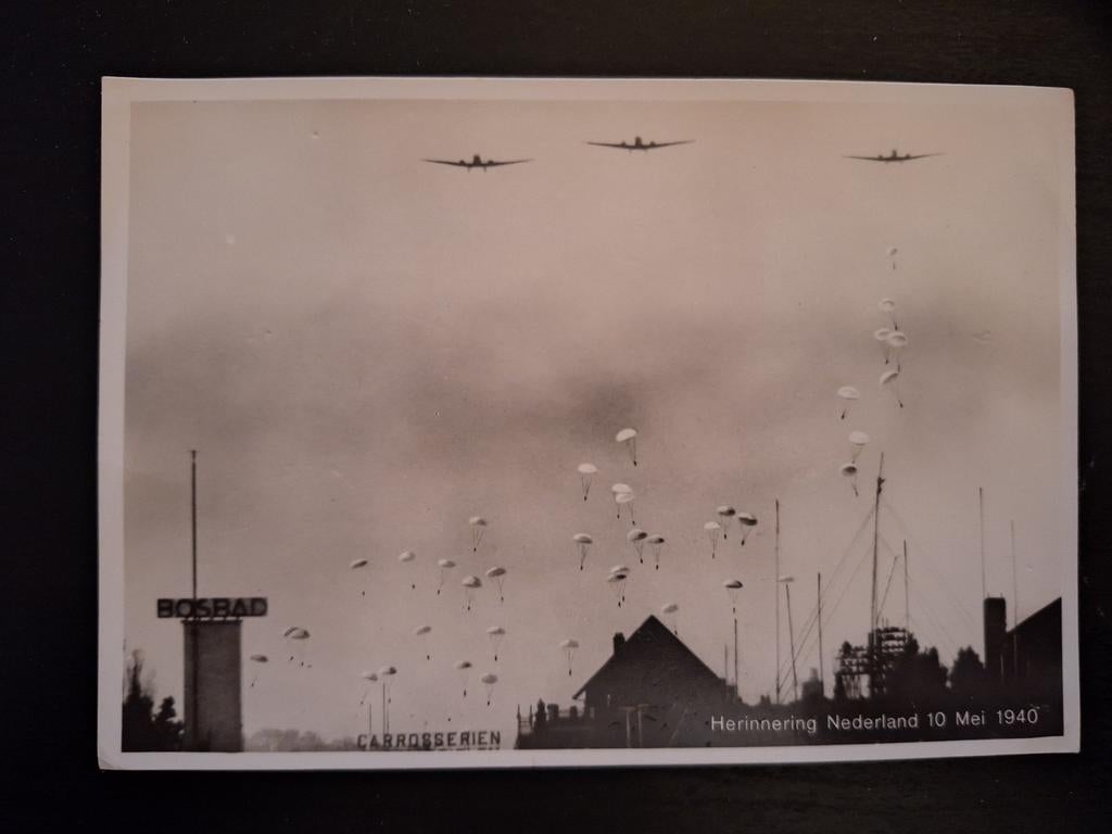 WOII foto ansichtkaart – Herinnering Nederland 10 mei 1940, Verzamelen, Militaria | Tweede Wereldoorlog, Ophalen of Verzenden
