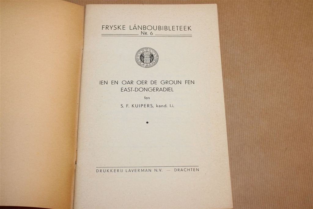 Bodem East-Dongeradiel — Friesland 1946 [Fries], Ophalen of Verzenden, Gelezen