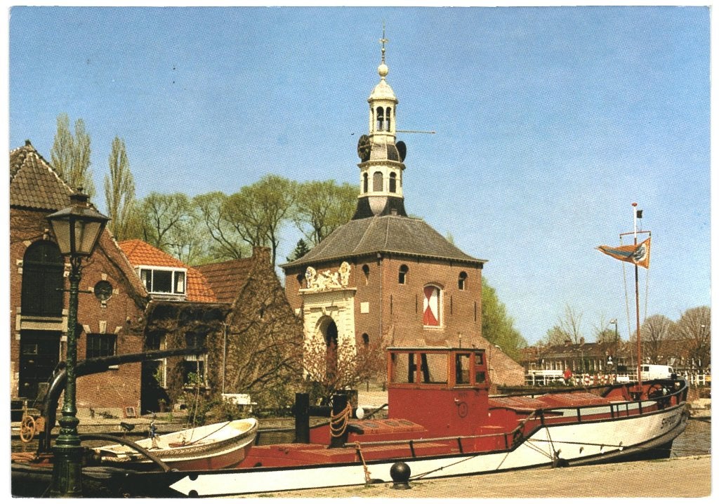 805559 Leiden ZH 584 Zijlpoort _Gelopen met zegel Multatuli, Verzamelen, Ophalen of Verzenden, 1980 tot heden, Gelopen, Zuid-Holland