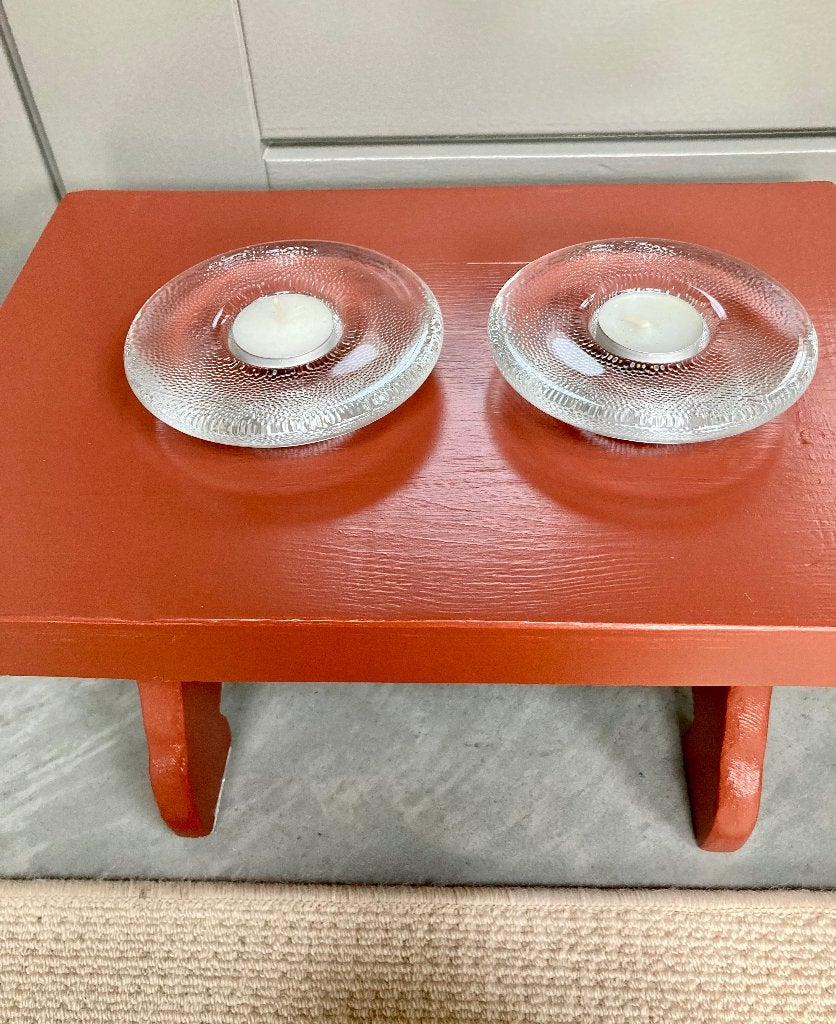 Iittala Finland: twee NAPPI-kandelaars. Ontwerp: Markku Salo, Ophalen of Verzenden, Kandelaar, Iittala, Glas