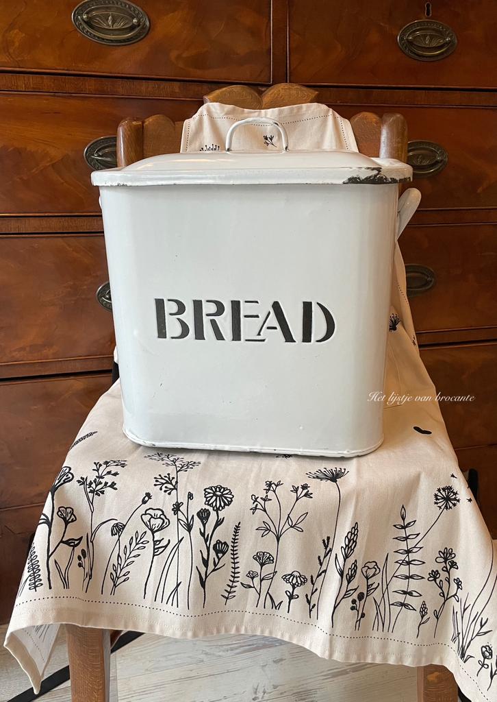 Engels brocante Emaille Bread Bin, Ophalen of Verzenden