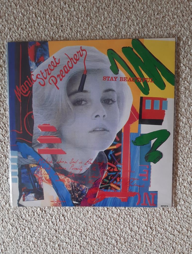 Manic street preachers stay beautiful 12" vinyl, Ophalen of Verzenden, Zo goed als nieuw, 12 inch, Poprock
