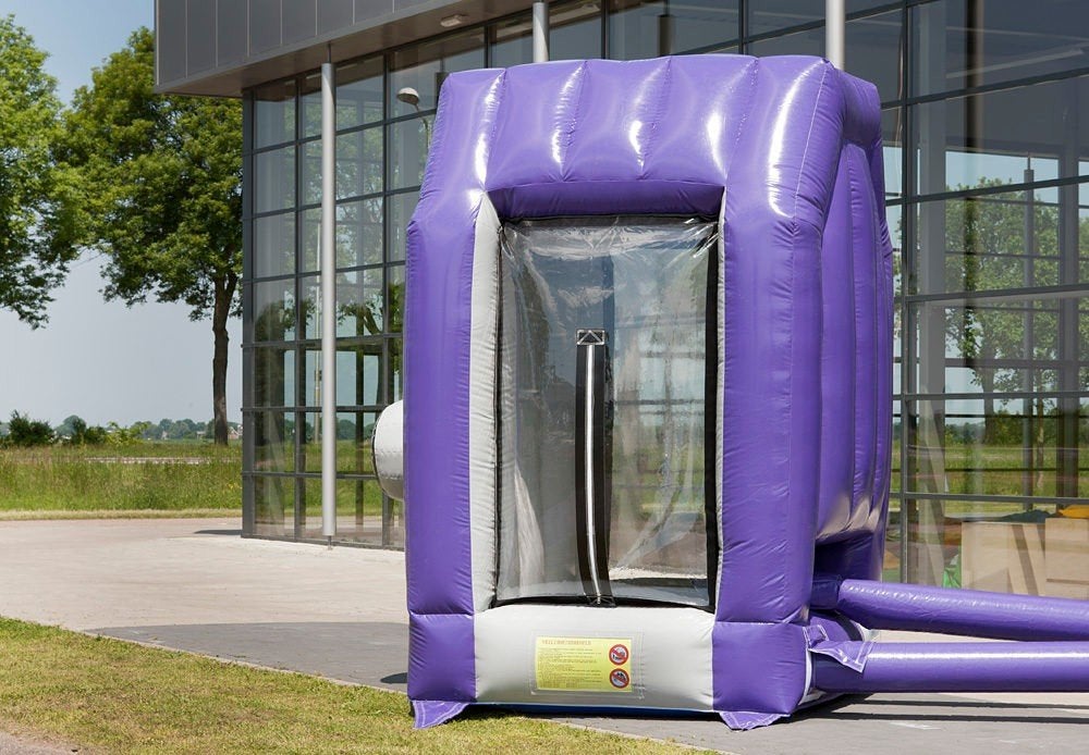TE HUUR: nieuw: WERVELWINDMACHINE / CASH MACHINE